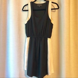 Banana Republic black and white racer back dress